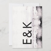 ウルトラモダンインクア結婚ート 招待状 (裏面)