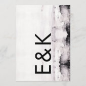 ウルトラモダンインクア結婚ート 招待状 (裏面)