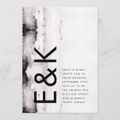 ウルトラモダンインクア結婚ート 招待状 (正面)