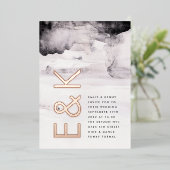 ウルトラモダンイ結婚ンク 箔招待状 (立ち正面)