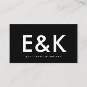 ウルトラモダンエクストラビッはっきりしたグモノグラムブラック 名刺 (正面)