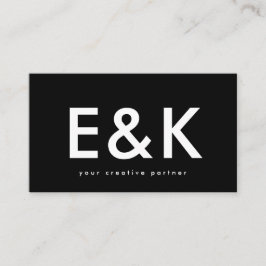 ウルトラモダンエクストラビッはっきりしたグモノグラムブラック 名刺