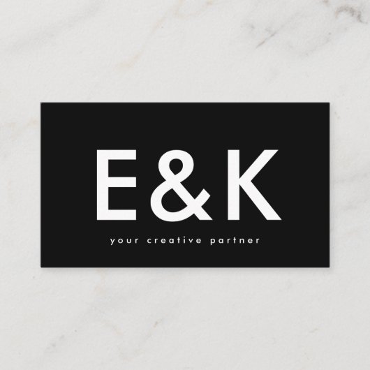 ウルトラモダンエクストラビッはっきりしたグモノグラムブラック 名刺 (正面)