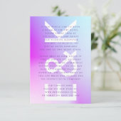 ウルトラモダングラディエント紫秋の結婚式 エンクロージャーカード (スタンド正面)