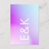 ウルトラモダングラディエント紫秋の結婚式 エンクロージャーカード (裏面)