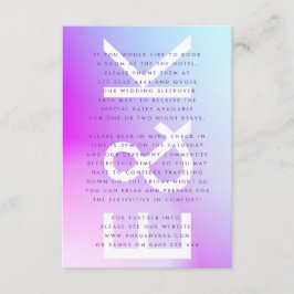 ウルトラモダングラディエント紫秋の結婚式 エンクロージャーカード