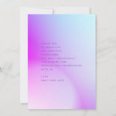 ウルトラモダングラディエント紫秋の結婚式 サンキューカード (裏面)