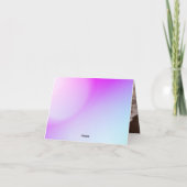 ウルトラモダングラディエント紫秋の結婚式 サンキューカード (裏面)