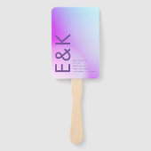 ウルトラモダングラディエント紫秋の結婚式 ハンドファン (正面)