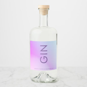 ウルトラモダングラディエント紫秋の結婚式 リキュールボトルラベル