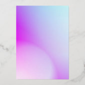 ウルトラモダングラディエント紫秋の結婚式 箔招待状 (裏面)