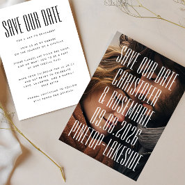 ウルトラモダンシンプル詳細写真ビッはっきりしたグ結婚 セーブザデート