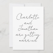 ウルトラモダンスクリプ結婚ト 招待状 (正面)