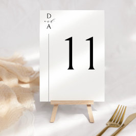 ウルトラモダンッミニマルクと白 テーブルナンバー