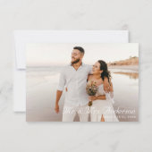 ウルトラモダンネイビーブルーエレガント2枚 サンキューカード (裏面)