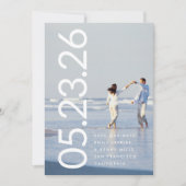 ウルトラモダンビッはっきりしたク白写真付きはっきりしたDATE セーブザデート (正面)