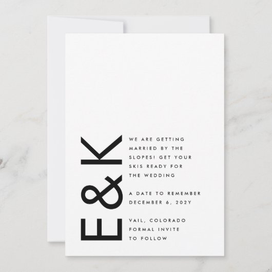 ウルトラモダンビッはっきりしたク白写真付きはっきりしたDATE セーブザデート (裏面)