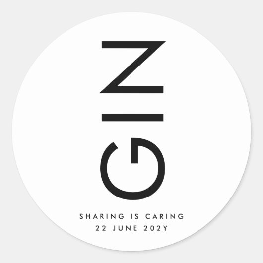 ウルトラモダンビッはっきりしたグネーム酒ボトル ラウンドシール (正面)