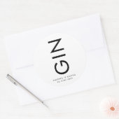 ウルトラモダンビッはっきりしたグネーム酒ボトル ラウンドシール (封筒)