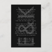 ウルトラモダンビッはっきりしたグモノグラムシンプル結婚 エンクロージャーカード (正面)