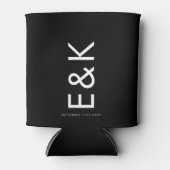 ウルトラモダンビッはっきりしたグモノグラムシンプル結婚 缶クーラー (正面)