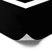 ウルトラモダンビッはっきりしたグモノグラムシンプル ポスター (角)