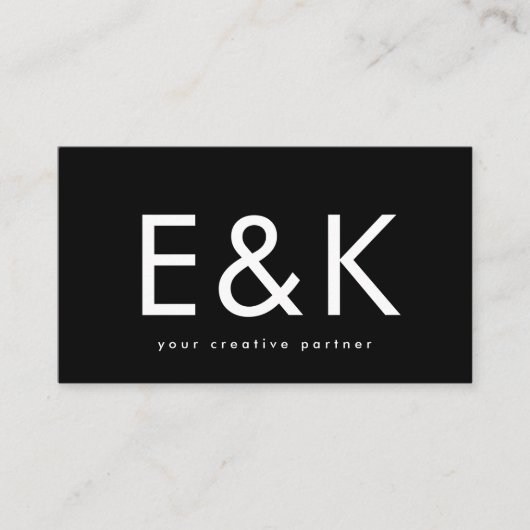 ウルトラモダンビッはっきりしたグモノグラムブラック 名刺 (正面)