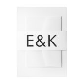 ウルトラモダンビッはっきりしたグモノグラム最小結婚主義 招待状ベリーバンド (正面例)