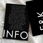 ウルトラモダンビッはっきりしたグモノグラム結婚の詳細 エンクロージャーカード