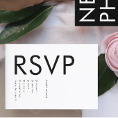 ウルトラモダンビッはっきりしたグ名シンプルの結婚 出欠カード