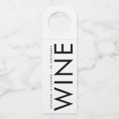 ウルトラモダンビッはっきりしたグ・ネームシンプル ボトルネックタグ (正面)