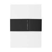 ウルトラモダンビッグモノグラム白黒結婚ズ 招待状ベリーバンド (裏面例)