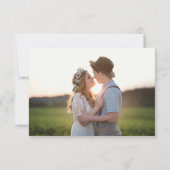 ウルトラモダンピンクプレーンシック写真 サンキューカード (裏面)