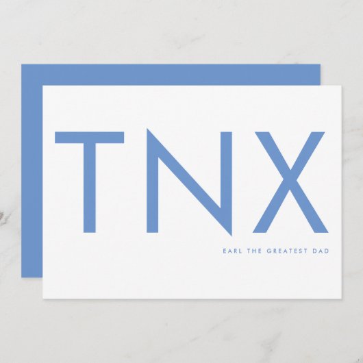 ウルトラモダンベビーはっきりしたブルーお父様の日 (正面/裏面)