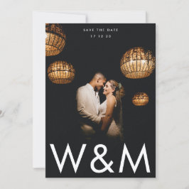 ウルトラモダンホワイトモノグラムQRコードバック セーブザデート