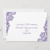 ウルトラモダンミレのレースを与えお願い遠くにす 招待状 (裏面)