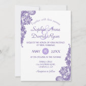 ウルトラモダンミレットレース結婚式招待状 招待状 (正面)