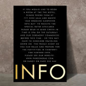 ウルトラモダンモノグラ結婚ムの金ゴールドエンクロージャ 箔招待状