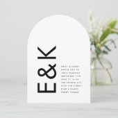 ウルトラモダンーアーチモノグラ結婚ム 招待状 (スタンド正面)