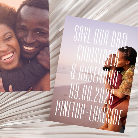 ウルトラモダン2枚フル写真ビッグはっきりした詳細結婚ズ セーブザデート