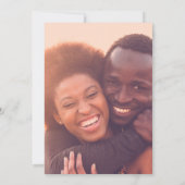 ウルトラモダン2枚フル写真ビッグはっきりした詳細結婚ズ セーブザデート (裏面)