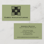 ウルトラモダーブロック水平名刺、Sage 名刺 (正面/裏面)