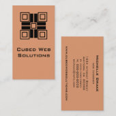 ウルトラモデルブロック縦型名刺、サンゴ 名刺 (正面/裏面)