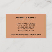 ウルトラモデルブロック縦型名刺、サンゴ 名刺 (裏面)