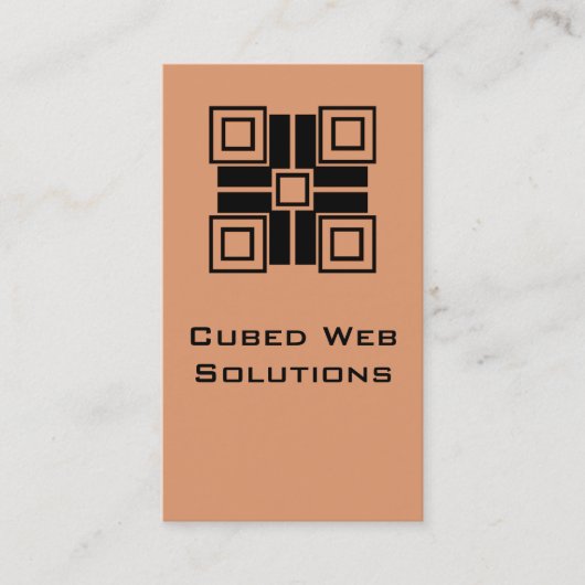 ウルトラモデルブロック縦型名刺、サンゴ 名刺 (正面)