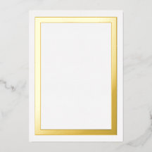 ウルトララグジュアリー 厚口 ゴールドホイル枠カードストック