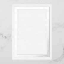 ウルトララグジュアリー 厚口 銀箔枠カードストック