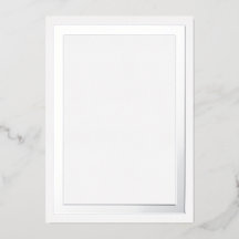 ウルトララグジュアリー 厚口 銀箔縁カード用紙