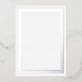 ウルトララグジュアリー 厚口 銀箔縁カード用紙 箔招待状