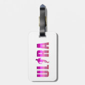 ウルトラランニングイズ・ピンクパープルレインボー ラゲッジタグ (裏面縦)